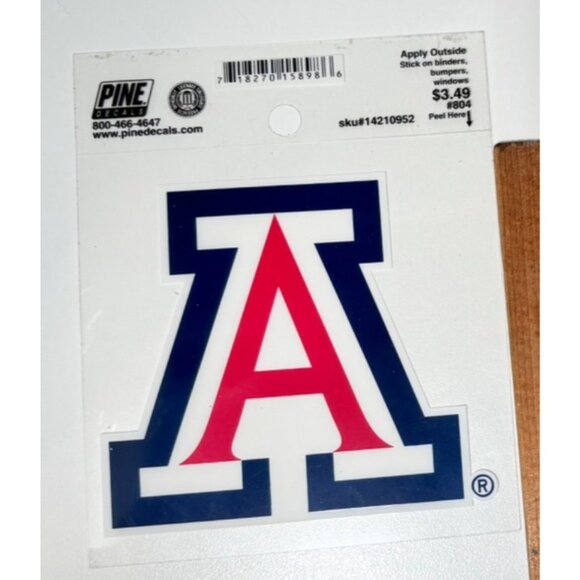 Arizona Wildcats Family Decal Set Small  & A Logo Decal Lot Car Stickers - Picture 3 of 4